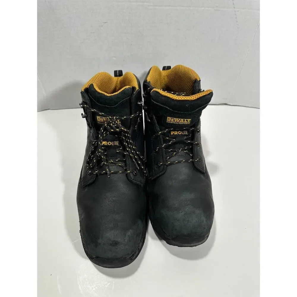 DEWALT ASTM F2413-18‎ Men's Steel Toe Work Boots Size 13 Black EVA Leather 77366